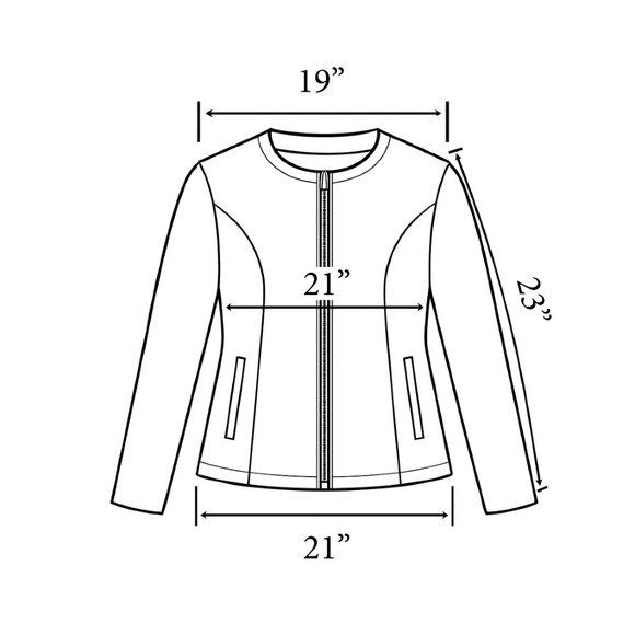 Vintage Terry Lewis Genuine Leather Jacket Red Button Front Women’s M - Picture 5 of 5